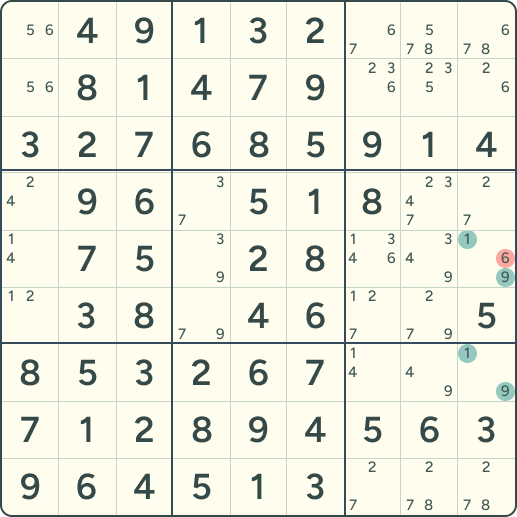 Sudoku rule Hidden Pairs
