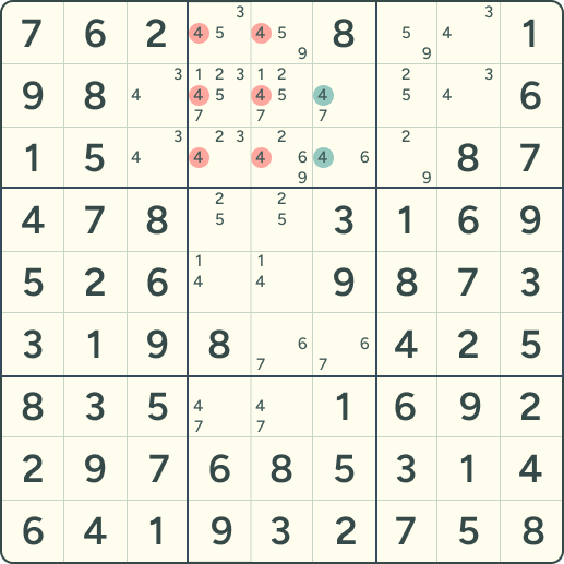 Sudoku rule Locked Candidates