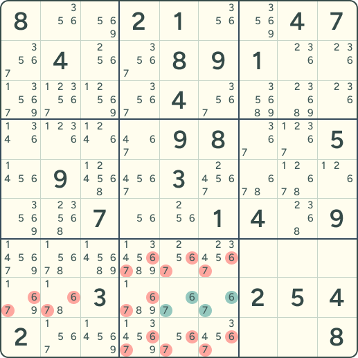 Sudoku rule Locked Pair