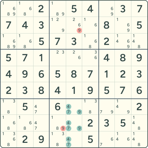 Sudoku rule Locked Triple