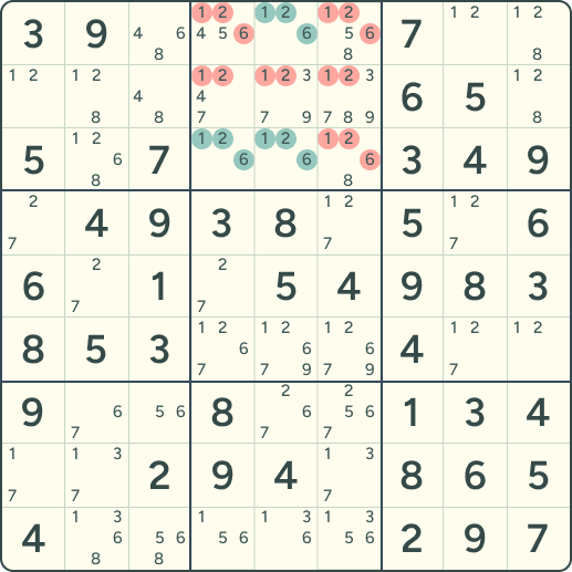 Sudoku rule Naked Triple